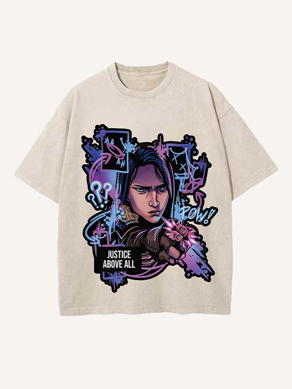 Arcane Print Round Neck T-shirt
