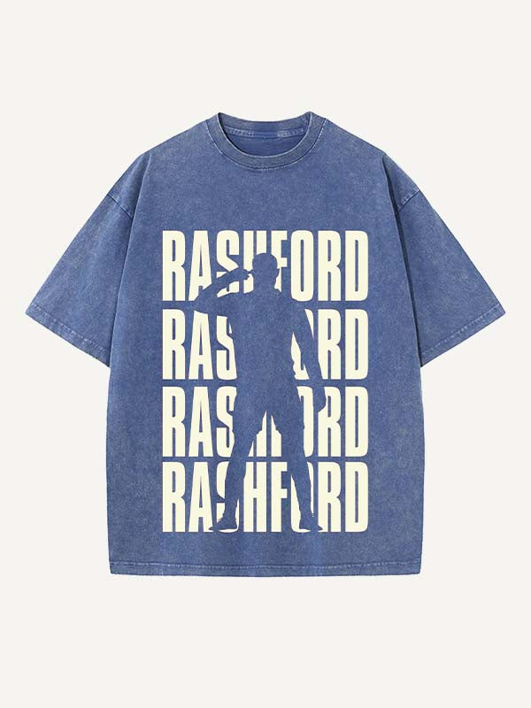 Marcus Rashford Print Round Neck T-shirt