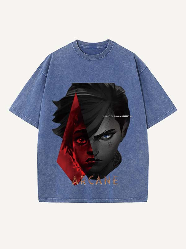 Arcane Print Round Neck T-shirt