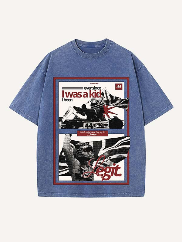 Lewis Hamilton Print Round Neck T-shirt