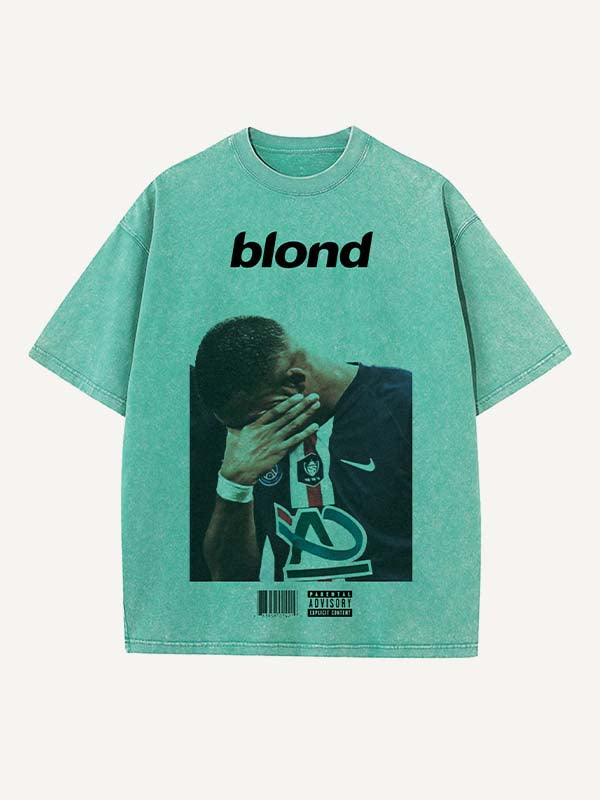 Kylian Mbappé Print Round Neck T-shirt