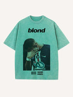 Kylian Mbappé Print Round Neck T-shirt