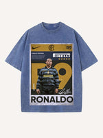 Ronaldo Print Round Neck T-shirt