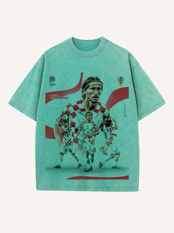 Luka Modrić Print Round Neck T-shirt