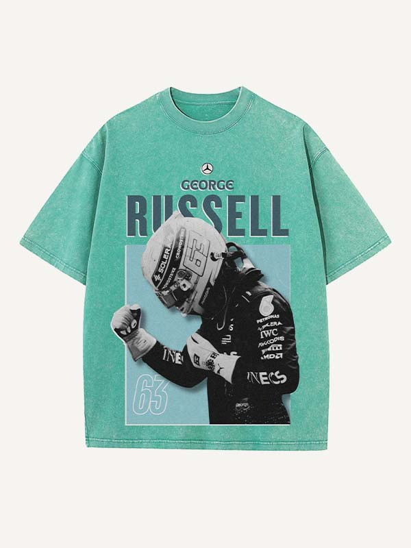 George Russell Print Round Neck T-shirt