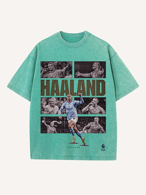 Erling Haaland Print Round Neck T-shirt