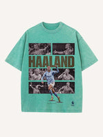 Erling Haaland Print Round Neck T-shirt