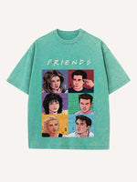 Friends Print Round Neck T-shirt