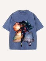 Ousmane Dembélé Print Round Neck T-shirt