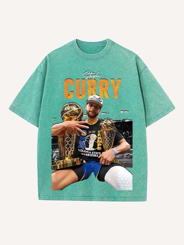 Stephen Curry Print Round Neck T-shirt