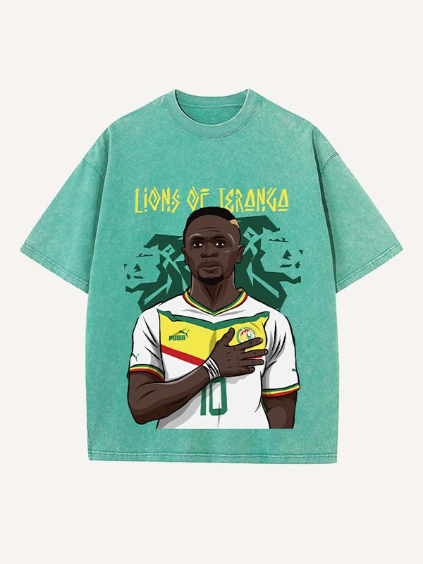 Sadio Mané Print Round Neck T-shirt