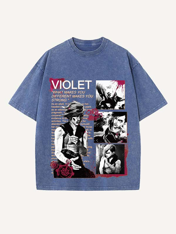Arcane Print Round Neck T-shirt