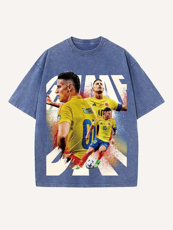James Rodríguez Print Round Neck T-shirt