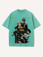 Carlos Sainz Print Round Neck T-shirt
