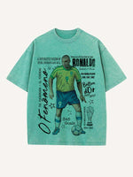 Ronaldo Print Round Neck T-shirt