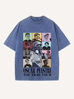 Oscar Piastri Print Round Neck T-shirt