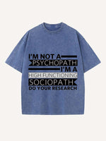Sherlock Print Round Neck T-shirt