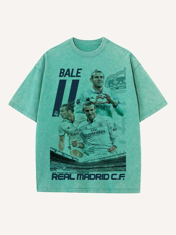 Gareth Bale Print Round Neck T-shirt