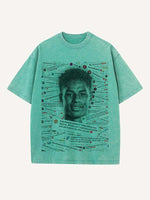 Marcus Rashford Print Round Neck T-shirt