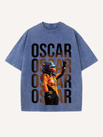 Oscar Piastri Print Round Neck T-shirt