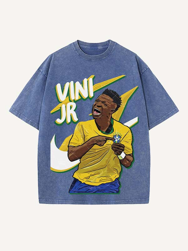 Vinícius Júnior Print Round Neck T-shirt