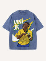 Vinícius Júnior Print Round Neck T-shirt