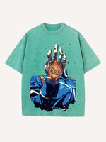Fullmetal Alchemist Print Round Neck T-shirt