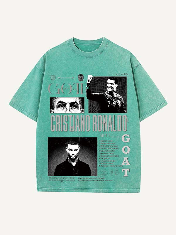 Cristiano Ronaldo Print Round Neck T-shirt