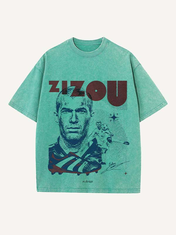 Zizou Print Round Neck T-shirt
