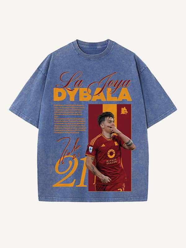Paulo Dybala Print Round Neck T-shirt