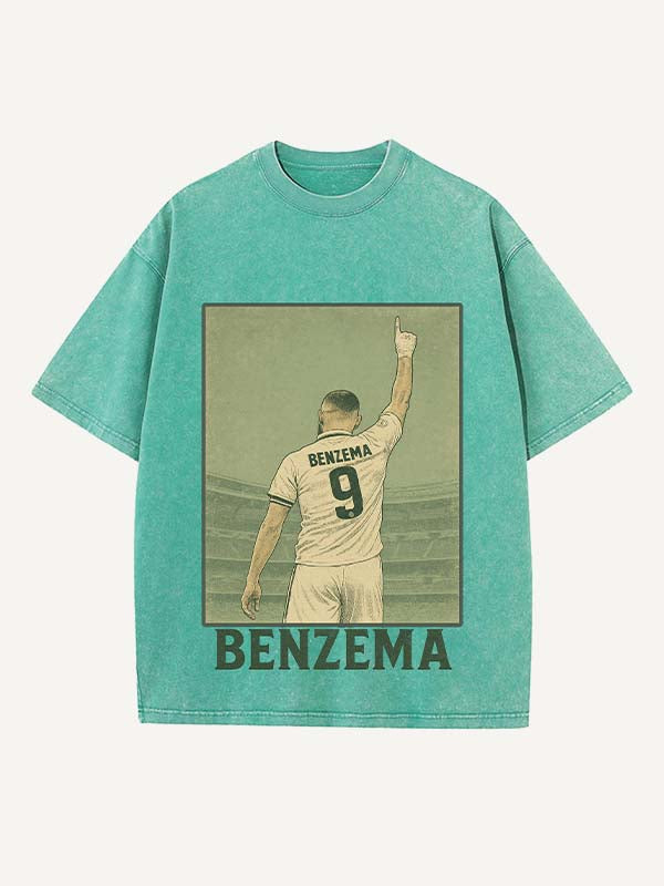 Karim Benzema Print Round Neck T-shirt