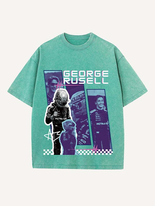 George Russell Print Round Neck T-shirt