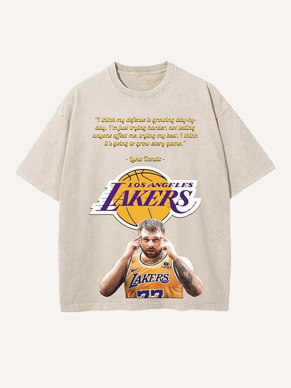 Luka Dončić Print Round Neck T-shirt