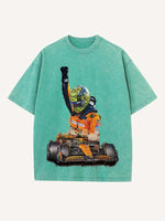 Lando Norris Print Round Neck T-shirt