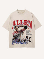Allen Iverson Print Round Neck T-shirt