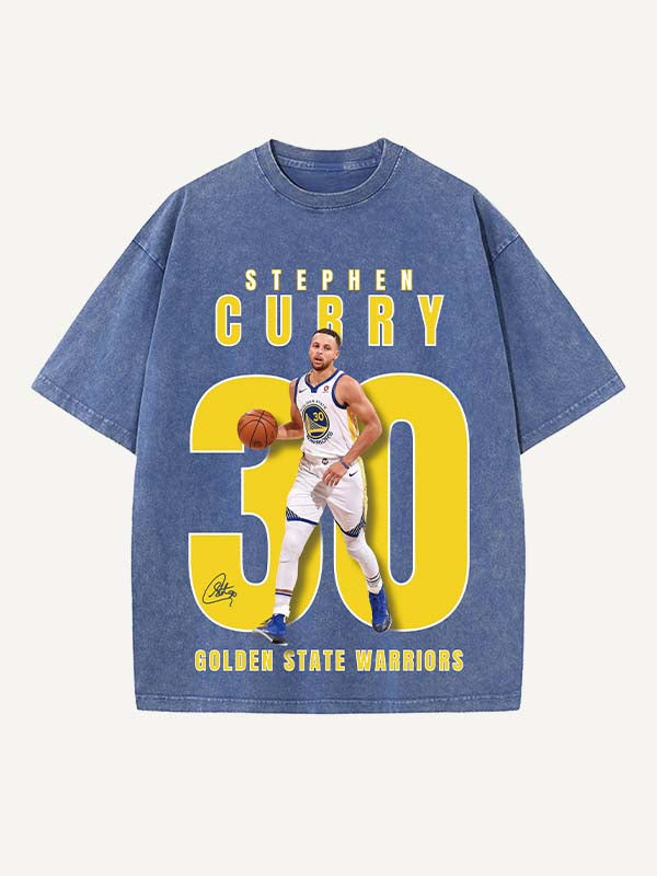 Stephen Curry Print Round Neck T-shirt