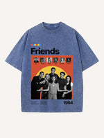 Friends Print Round Neck T-shirt
