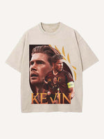 Kevin De Bruyne Print Round Neck T-shirt