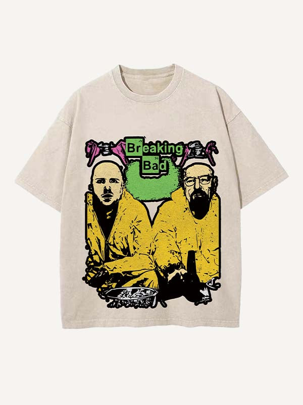 Breaking Bad Print Round Neck T-shirt