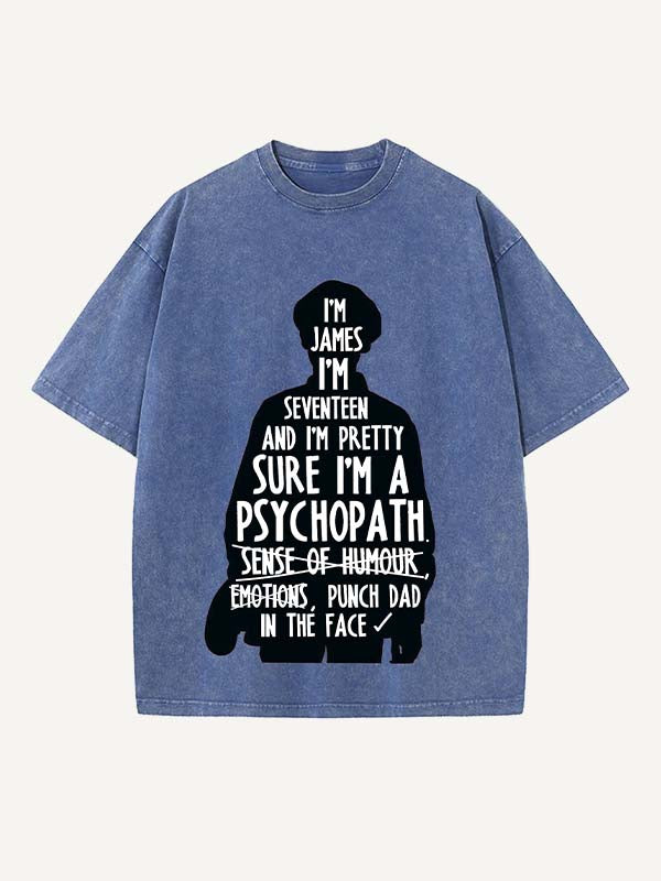 The End of the Fxxxing World Print Round Neck T-shirt