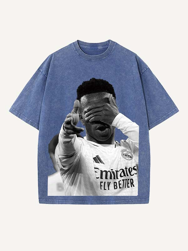 Vinícius Júnior Print Round Neck T-shirt