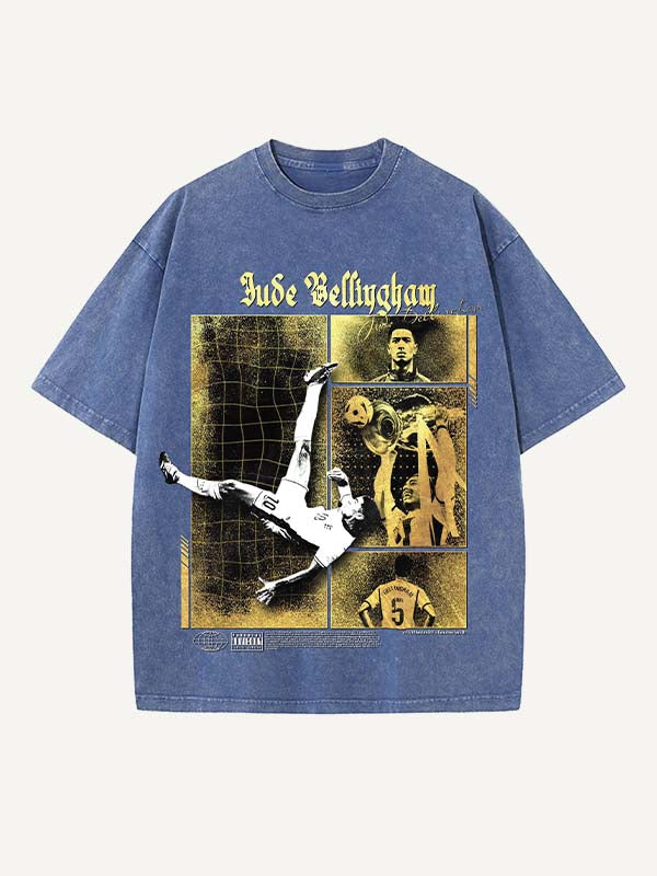 Jude Bellingham Print Round Neck T-shirt