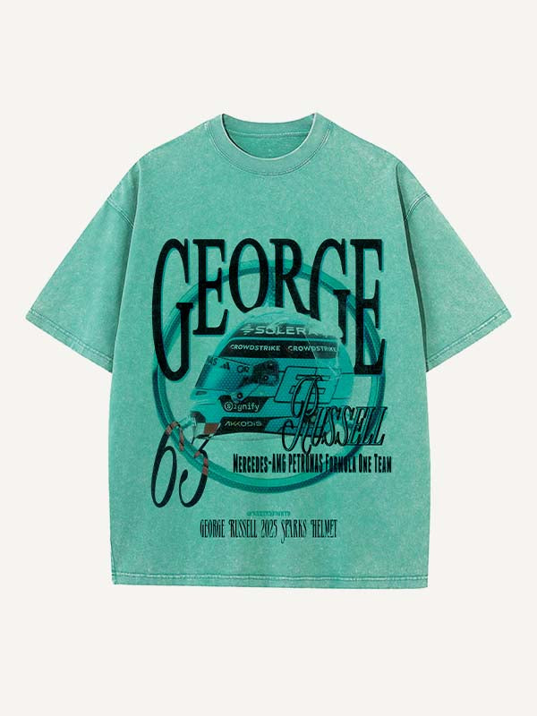 George Russell Print Round Neck T-shirt