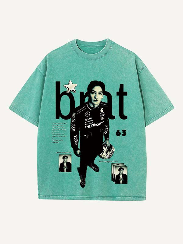 George Russell Print Round Neck T-shirt