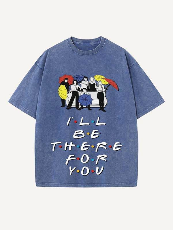 Friends Print Round Neck T-shirt