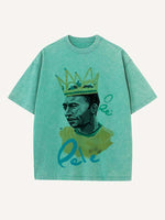 Pelé Print Round Neck T-shirt