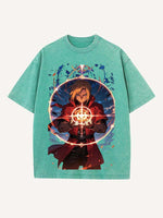 Fullmetal Alchemist Print Round Neck T-shirt