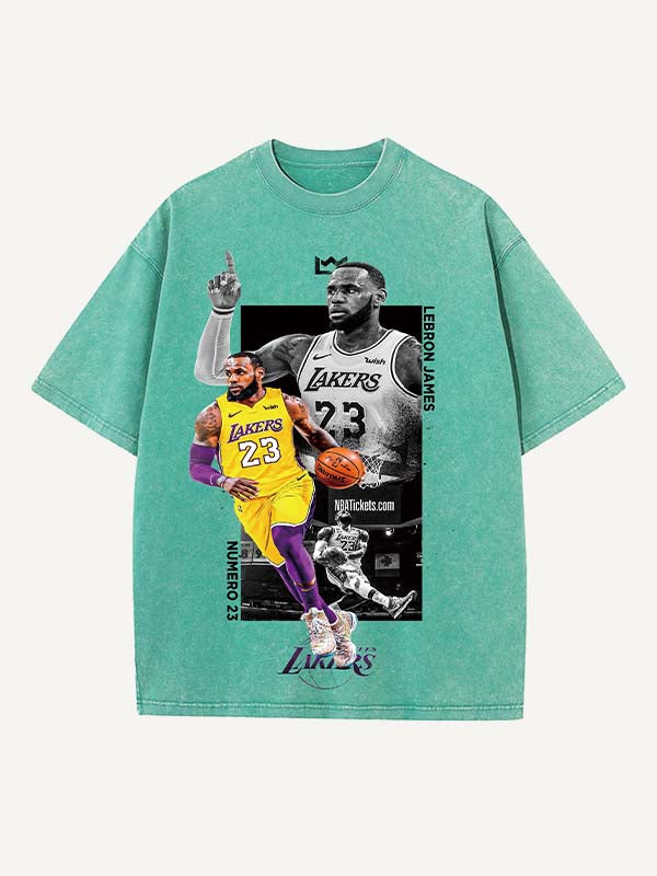 LeBron James Print Round Neck T-shirt
