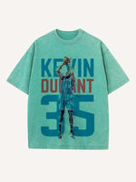 Kevin Durant Print Round Neck T-shirt