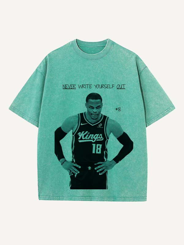 Russell Westbrook Print Round Neck T-shirt